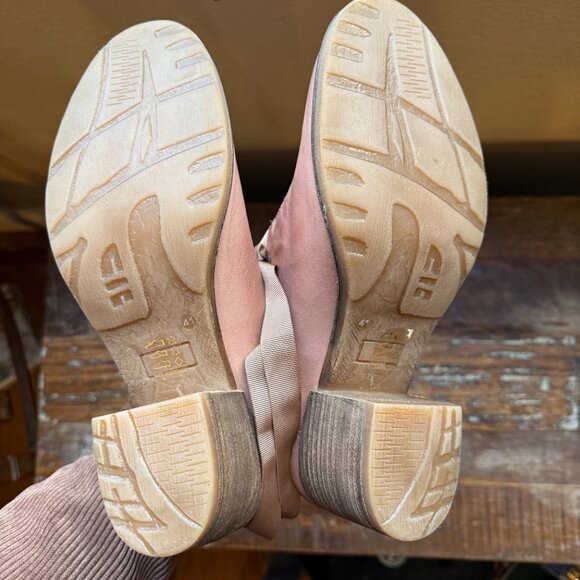 Sundance Casta Suede Rosa Boots Lace Up Block Heel Bootie - Sundance - Picture 6 of 6